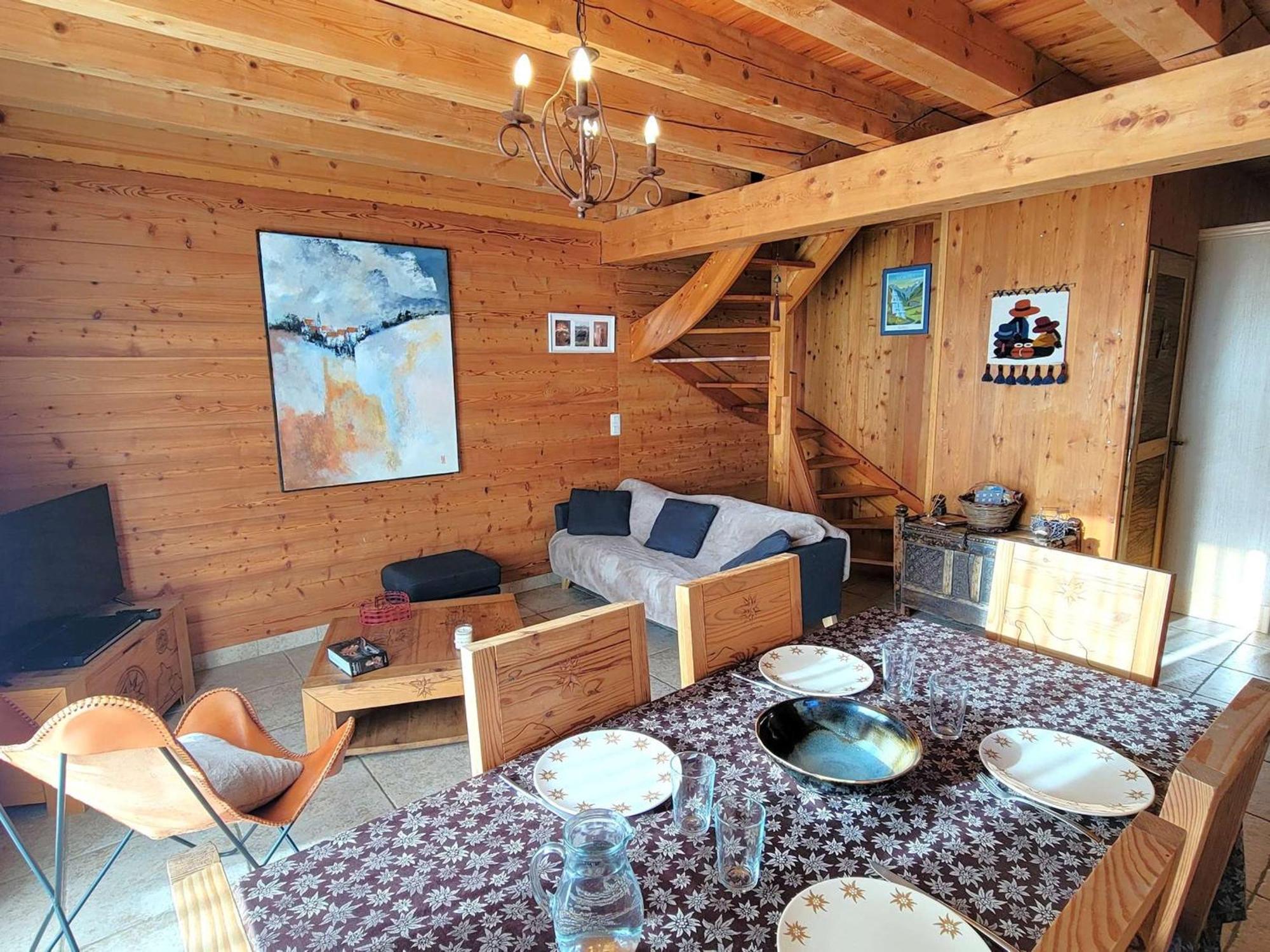 Chalet 6 Pers Avec Spa, Terrasse Plein Sud A Saint-Michel-De-Chaillol - Fr-1-393-22 Exterior foto